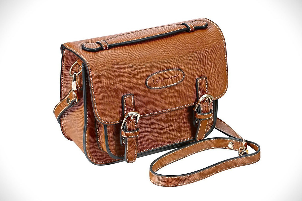 Lalonovo Retro Vintage Leather Bag Fujifilm Instax Mini