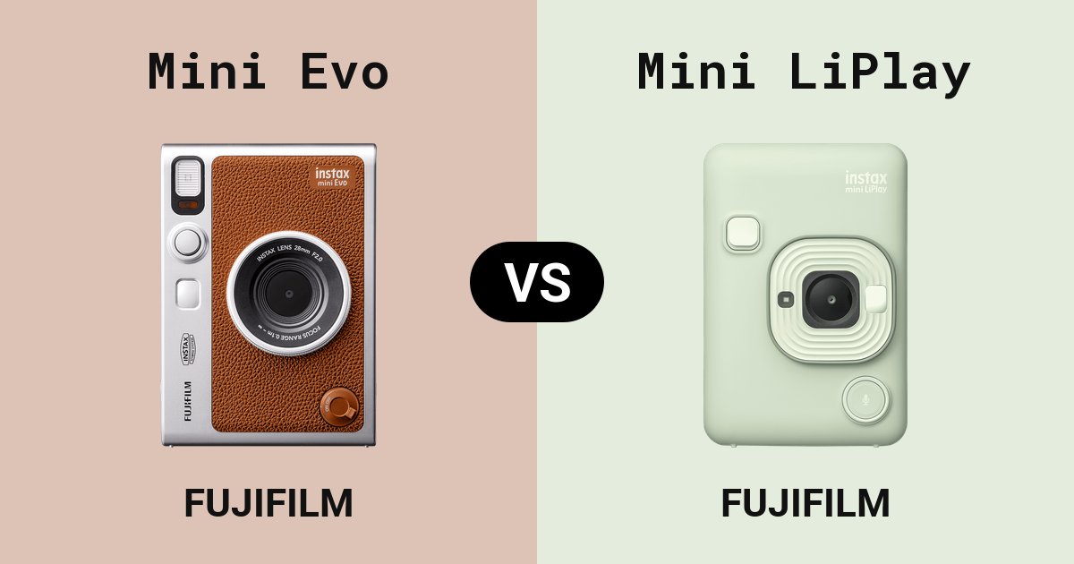 Instax Mini Evo versus Instax Mini LiPlay
