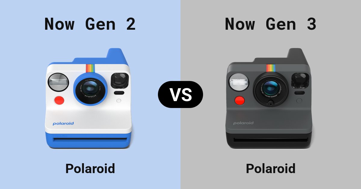 Polaroid Now Generation 2 versus Polaroid Now Generation 3