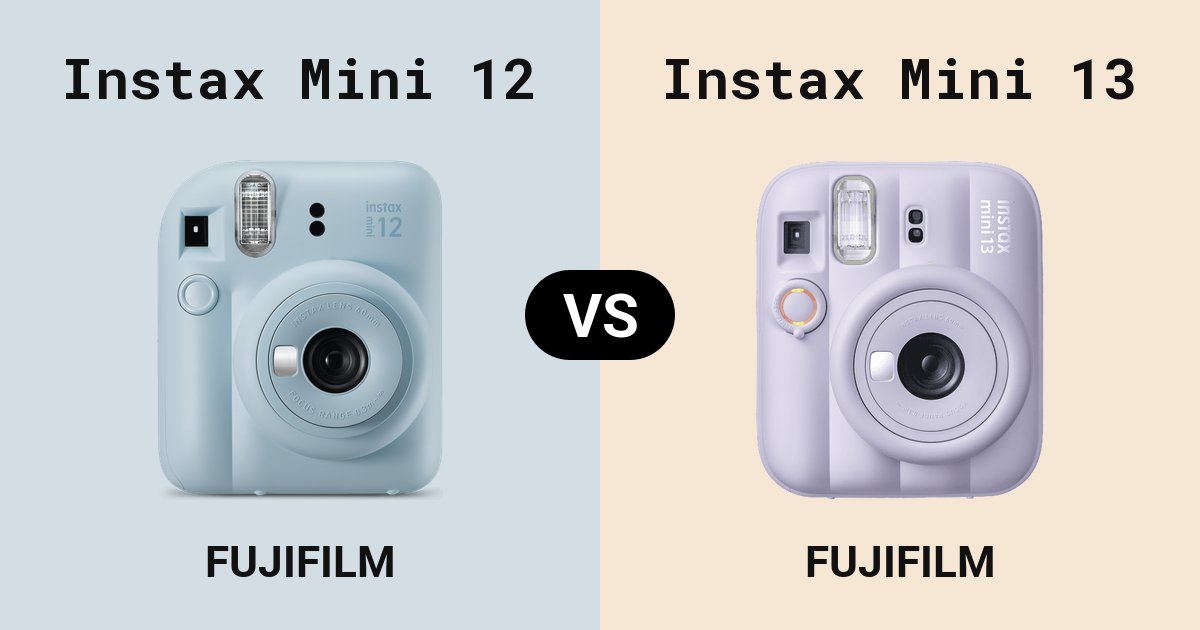 Instax Mini 12 versus Instax Mini 13