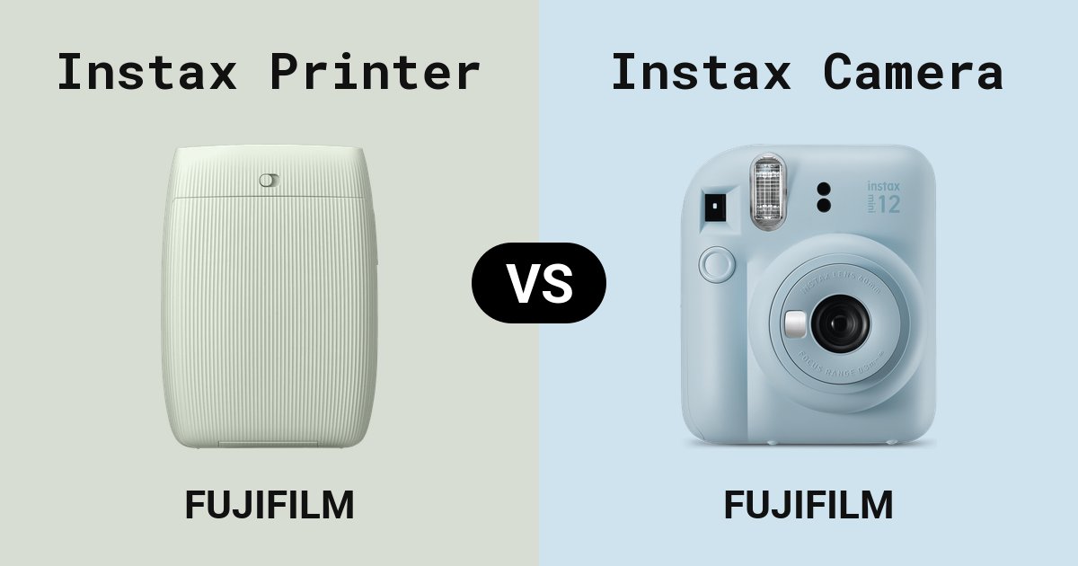 Instax Mini Link 3 printer versus Instax Mini 12 camera